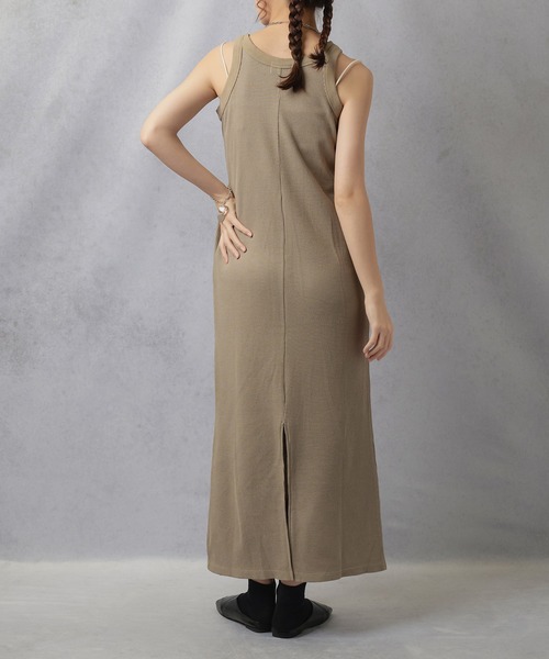 Lull（ルル）の「【Lull / ルル】サーマルアメスリワンピ（ワンピース・レディース・ブラック/杢グレー/ベージュ・ONESIZE）」の7枚目の写真