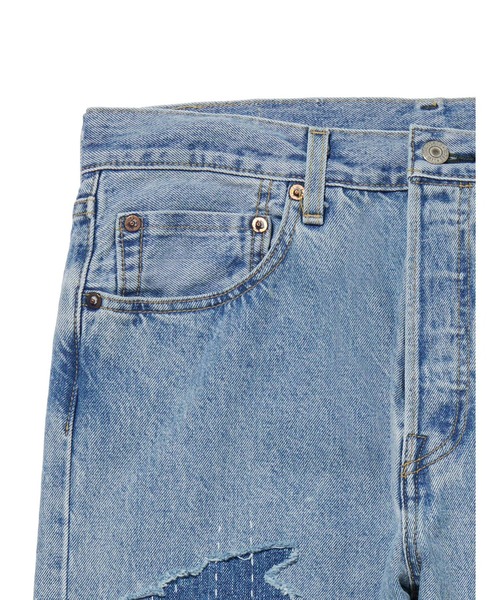 Levi's(リーバイス)の「Levi's/リーバイス MADE IN JAPAN 80'S 501(R) ミディアムインディゴ ATORASU(デニムパンツ・メンズ・ブラウン・W36 L32/W34 L32/W32 L32/W30 L32)」の11枚目の写真