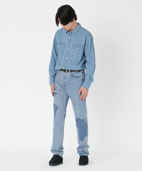Levi's(リーバイス)の「Levi's/リーバイス MADE IN JAPAN 80'S 501(R) ミディアムインディゴ ATORASU(デニムパンツ・メンズ・ブラウン・W36 L32/W34 L32/W32 L32/W30 L32)」の6枚目の写真
