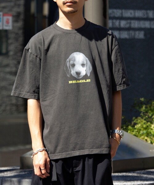 GLOSTER(グロスター)の「【新柄追加】【GLOSTER/グロスター】DOG&CAT 犬猫プリント ピグメント プリントTシャツ(Tシャツ/カットソー・メンズ・ブラック系その他7/ブラック系その他4/ブラック系その他6/ブラック系その他2/ブラック系その他/ブラック系その他3/ブラック系その他5/その他・S/M/L)」の10枚目の写真