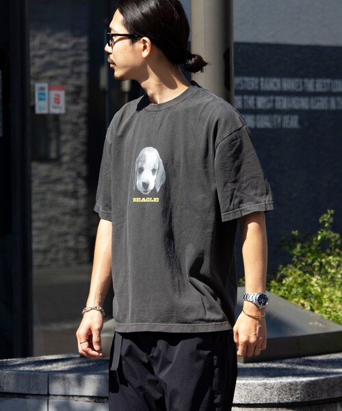GLOSTER(グロスター)の「【新柄追加】【GLOSTER/グロスター】DOG&CAT 犬猫プリント ピグメント プリントTシャツ(Tシャツ/カットソー・メンズ・ブラック系その他7/ブラック系その他4/ブラック系その他6/ブラック系その他2/ブラック系その他/ブラック系その他3/ブラック系その他5/その他・S/M/L)」の11枚目の写真