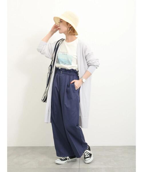 Samansa Mos2 blue（サマンサモスモスブルー）の「編み立て柄ハット（ハット・レディース・キナリ/ベージュ/ブラック・F）」の21枚目の写真