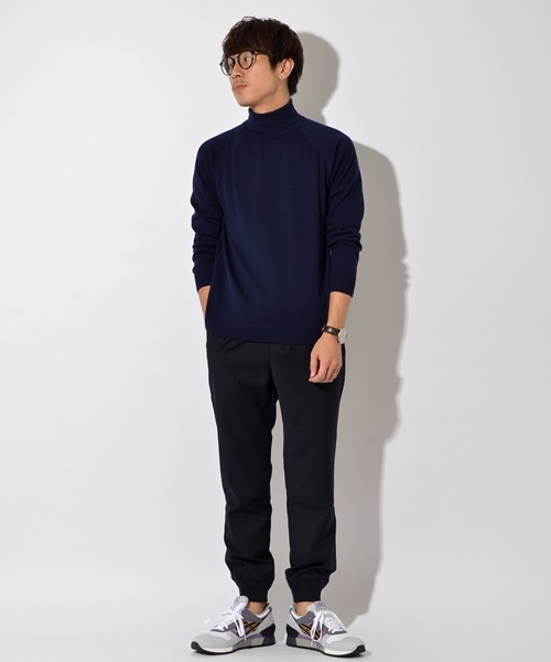 SHIPS JET BLUE（シップスジェットブルー）の「SHIPS JET BLUE(シップス ジェットブルー): メリノファイバー タートルネックニット■（ニット/セーター・メンズ・ネイビー/チャコールグレー/オフホワイト・LARGE/MEDIUM/SMALL）」の8枚目の写真