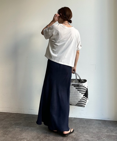 DouDou(ドゥドゥ)の「【WEB限定】TERMINALロゴTEE(Tシャツ/カットソー・レディース・チャコールグレー/グレー/ホワイト系その他・FREE)」の7枚目の写真