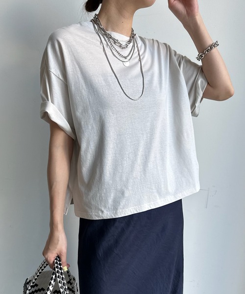 DouDou(ドゥドゥ)の「【WEB限定】TERMINALロゴTEE(Tシャツ/カットソー・レディース・チャコールグレー/グレー/ホワイト系その他・FREE)」の10枚目の写真