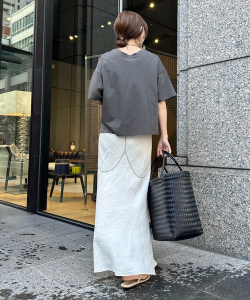 DouDou(ドゥドゥ)の「【WEB限定】TERMINALロゴTEE(Tシャツ/カットソー・レディース・チャコールグレー/グレー/ホワイト系その他・FREE)」の16枚目の写真
