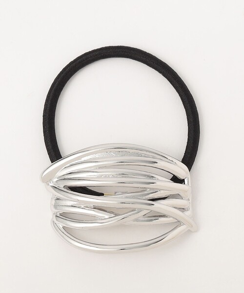 BEAUTY&YOUTH UNITED ARROWS(ビューティーアンドユースユナイテッドアローズ)の「【WEB限定】メタル ギザメッシュ ヘアゴム(ヘアゴム・レディース・ゴールド/シルバー・FREE)」の1枚目の写真