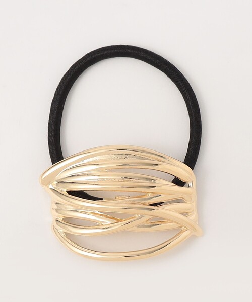 BEAUTY&YOUTH UNITED ARROWS(ビューティーアンドユースユナイテッドアローズ)の「【WEB限定】メタル ギザメッシュ ヘアゴム(ヘアゴム・レディース・ゴールド/シルバー・FREE)」の2枚目の写真