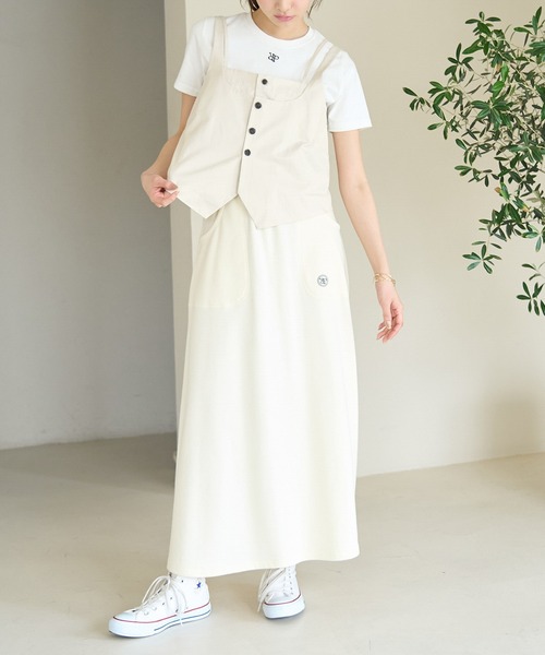 ROPE' PICNIC（ロペピクニック）の「レイヤードキャミソールジレ（キャミソール・レディース・キナリ/ブラック・38）」の8枚目の写真