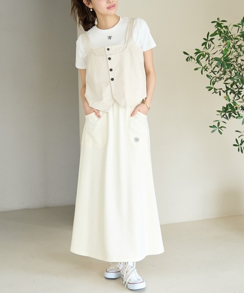 ROPE' PICNIC（ロペピクニック）の「レイヤードキャミソールジレ（キャミソール・レディース・キナリ/ブラック・38）」の9枚目の写真