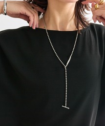 RIVE DROITE | ボールチェーンラリエット(ネックレス)