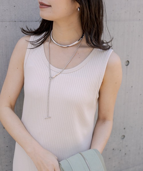 RIVE DROITE（リヴドロワ）の「ボールチェーンラリエット（ネックレス・レディース・シルバー・FREE）」の3枚目の写真