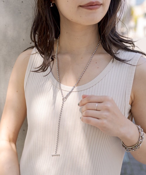 RIVE DROITE（リヴドロワ）の「ボールチェーンラリエット（ネックレス・レディース・シルバー・FREE）」の8枚目の写真