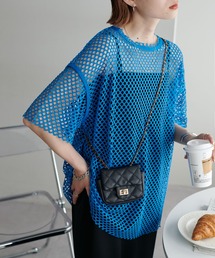 【WEB限定】パイピングメッシュオーバーT