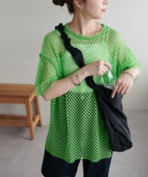 【WEB限定】パイピングメッシュオーバーT