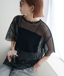 【WEB限定】パイピングメッシュオーバーT