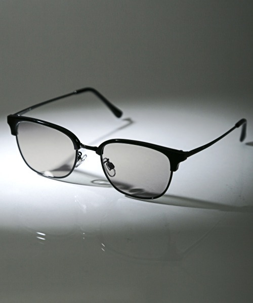 LUXSTYLE（ラグスタイル）の「サーモントサングラス（サングラス・メンズ・ライトブルー/ライトグレー/チャコール・FREE）」の2枚目の写真