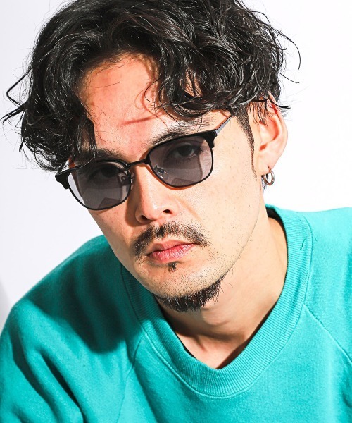 LUXSTYLE（ラグスタイル）の「サーモントサングラス（サングラス・メンズ・ライトブルー/ライトグレー/チャコール・FREE）」の5枚目の写真