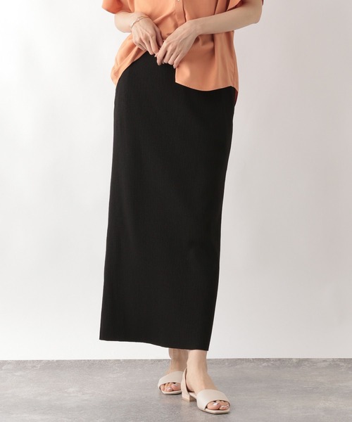 GLOBAL WORK（グローバルワーク）の「セルフCUTリブナロースカート/123730（スカート・レディース・ブラック/ブラウン系9/ブラック系/ホワイト系8/グレー系5・LARGE/MEDIUM）」の3枚目の写真