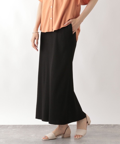 GLOBAL WORK（グローバルワーク）の「セルフCUTリブナロースカート/123730（スカート・レディース・ブラック/ブラウン系9/ブラック系/ホワイト系8/グレー系5・LARGE/MEDIUM）」の14枚目の写真