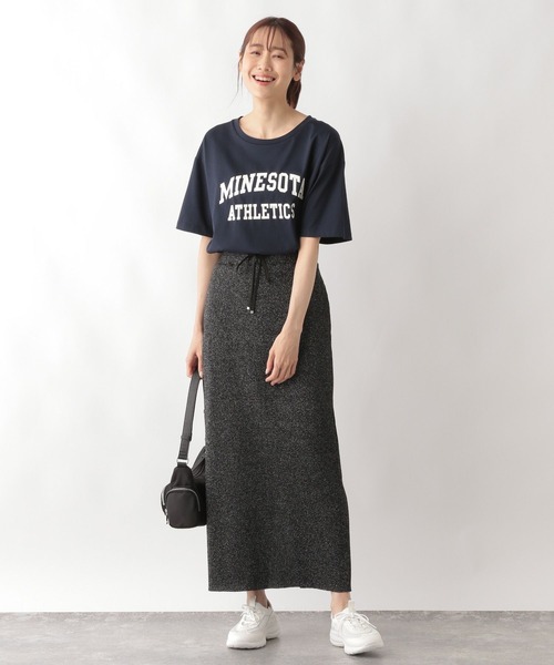 GLOBAL WORK（グローバルワーク）の「セルフCUTリブナロースカート/123730（スカート・レディース・ブラック/ブラウン系9/ブラック系/ホワイト系8/グレー系5・LARGE/MEDIUM）」の15枚目の写真