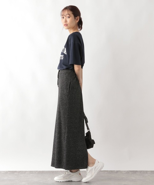 GLOBAL WORK（グローバルワーク）の「セルフCUTリブナロースカート/123730（スカート・レディース・ブラック/ブラウン系9/ブラック系/ホワイト系8/グレー系5・LARGE/MEDIUM）」の16枚目の写真