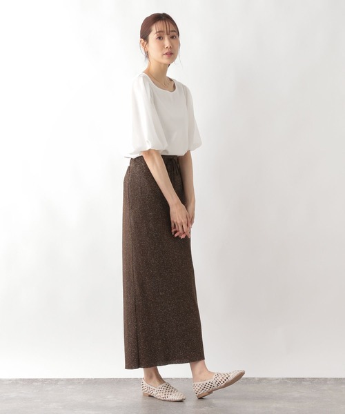 GLOBAL WORK（グローバルワーク）の「セルフCUTリブナロースカート/123730（スカート・レディース・ブラック/ブラウン系9/ブラック系/ホワイト系8/グレー系5・LARGE/MEDIUM）」の19枚目の写真