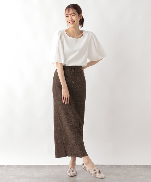 GLOBAL WORK（グローバルワーク）の「セルフCUTリブナロースカート