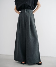 refinedworks | 【refinedworks】デニム見えするボリュームハイウエストバギーパンツ！(デニムパンツ)