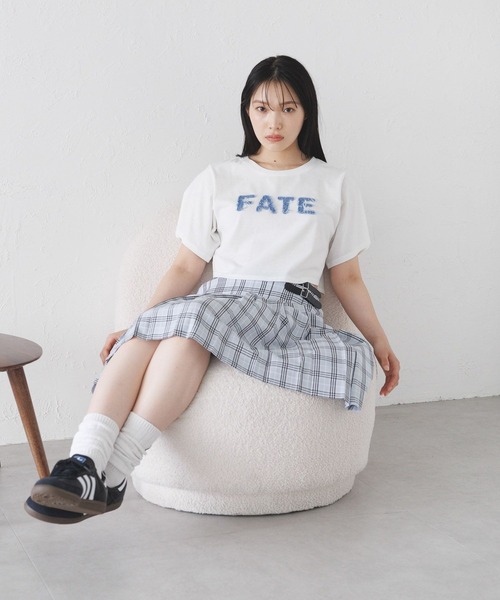 3.3 Field Trip （3.3フィールドトリップ）の「3.3 Field Trip／デニムロゴTEE（Tシャツ/カットソー・レディース・チャコール/ホワイト/ネイビー・FREE）」の13枚目の写真