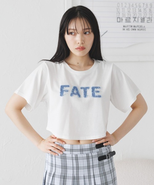 3.3 Field Trip （3.3フィールドトリップ）の「3.3 Field Trip／デニムロゴTEE（Tシャツ/カットソー・レディース・チャコール/ホワイト/ネイビー・FREE）」の15枚目の写真