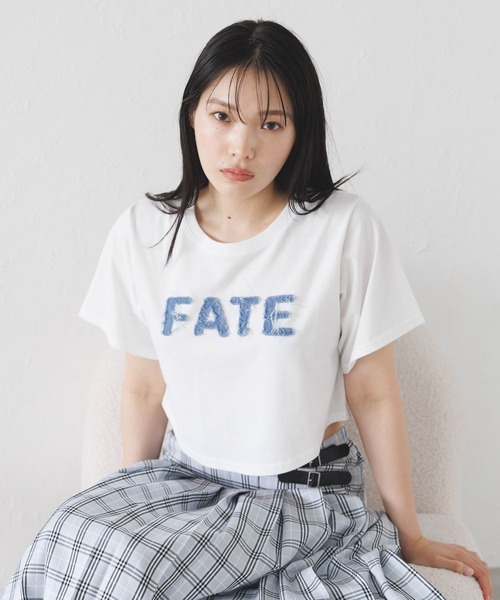 3.3 Field Trip （3.3フィールドトリップ）の「3.3 Field Trip／デニムロゴTEE（Tシャツ/カットソー・レディース・チャコール/ホワイト/ネイビー・FREE）」の16枚目の写真