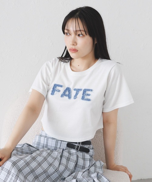 3.3 Field Trip （3.3フィールドトリップ）の「3.3 Field Trip／デニムロゴTEE（Tシャツ/カットソー・レディース・チャコール/ホワイト/ネイビー・FREE）」の17枚目の写真