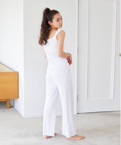 gelato pique 小花柄ロングTシャツ&パンツ　SET gelato pique（ジェラートピケ）の「小花柄ロングパンツ（ルーム