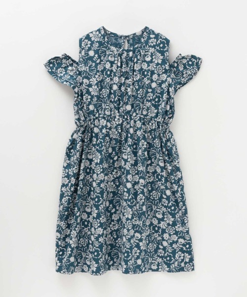 NAVY(ネイビー)の「【 ガールズ 】 NAVY インドレーヨン総柄プリントワンピース(ワンピース・キッズ・ブラック/ブルー/ミント・120/130/140/150/160)」の3枚目の写真
