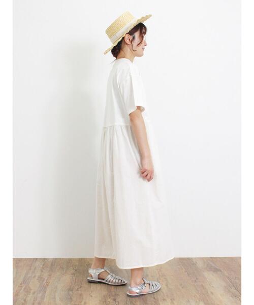 Samansa Mos2（サマンサ モスモス）の「◎ウエストギャザー切替ワンピース（ワンピース・レディース・ブルー/キナリ/ブラック/レッド・F）」の22枚目の写真