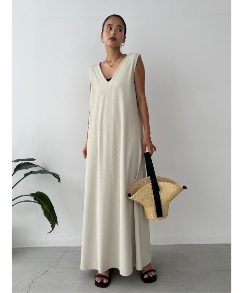 TRUNC（トランクエイティーエイト）の「Smooth Rib 2WAY Dress（ワンピース・レディース・アイボリー/ブラック/ダークブルー・FREE）」の2枚目の写真