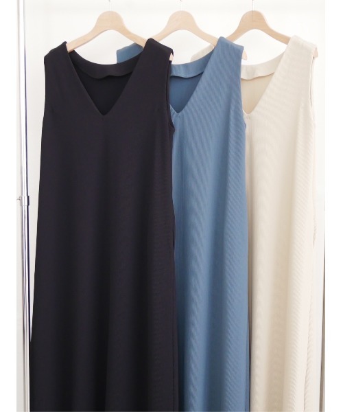 TRUNC（トランクエイティーエイト）の「Smooth Rib 2WAY Dress（ワンピース・レディース・アイボリー/ブラック/ダークブルー・FREE）」の4枚目の写真