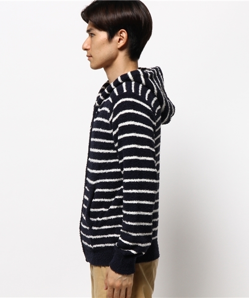 VENCEEXCHANGE（ヴァンスエクスチェンジ）の「ボアモール ZIP パーカー（パーカー・メンズ・ネイビー/シルバー・MEDIUM/LARGE）」の5枚目の写真