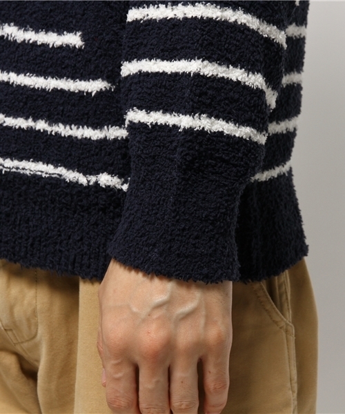 VENCEEXCHANGE（ヴァンスエクスチェンジ）の「ボアモール ZIP パーカー（パーカー・メンズ・ネイビー/シルバー・MEDIUM/LARGE）」の9枚目の写真