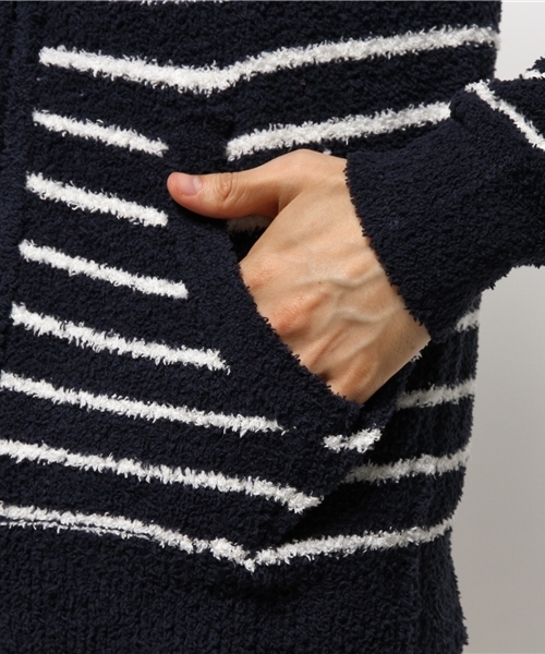 VENCEEXCHANGE（ヴァンスエクスチェンジ）の「ボアモール ZIP パーカー（パーカー・メンズ・ネイビー/シルバー・MEDIUM/LARGE）」の10枚目の写真