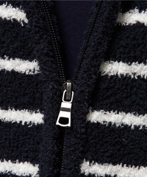 VENCEEXCHANGE（ヴァンスエクスチェンジ）の「ボアモール ZIP パーカー（パーカー・メンズ・ネイビー/シルバー・MEDIUM/LARGE）」の12枚目の写真