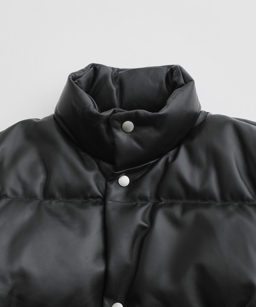 AVIREX(アヴィレックス)の「【ACT_31 Kuram】《AVIREX for ADAM ET ROPE'》LEATHER DOWN JACKET(ダウンジャケット/コート・メンズ・ブラック・M/L/S)」の9枚目の写真