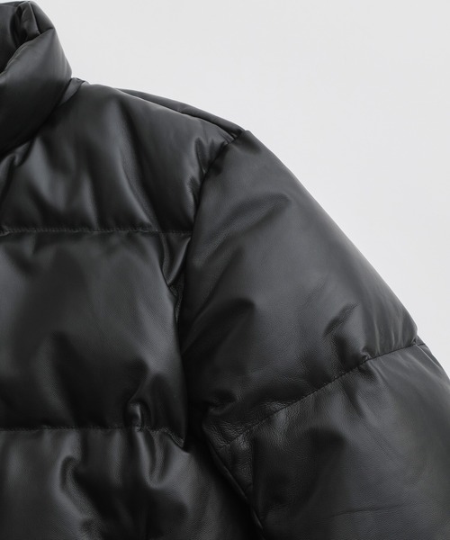 AVIREX(アヴィレックス)の「【ACT_31 Kuram】《AVIREX for ADAM ET ROPE'》LEATHER DOWN JACKET(ダウンジャケット/コート・メンズ・ブラック・M/L/S)」の8枚目の写真