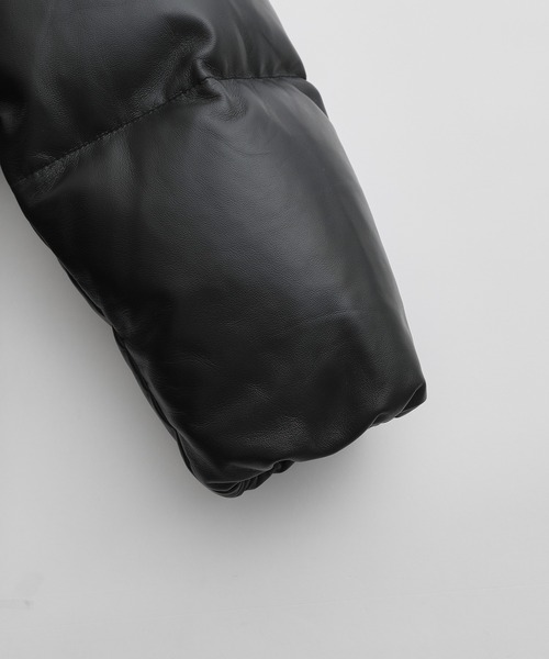 AVIREX(アヴィレックス)の「【ACT_31 Kuram】《AVIREX for ADAM ET ROPE'》LEATHER DOWN JACKET(ダウンジャケット/コート・メンズ・ブラック・M/L/S)」の6枚目の写真