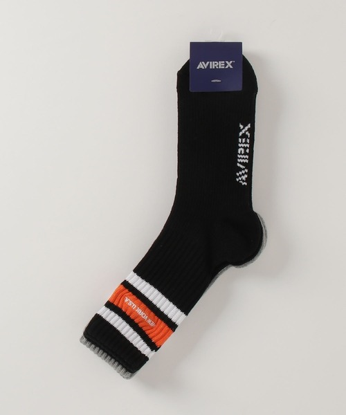 AVIREX（アヴィレックス）の「《直営店限定》LINE NEYYORK SOCKS / ライン ニューヨーク ソックス / AVIREX / アヴィレックス（ソックス/靴下・メンズ・ブラック/ホワイト/グレー/ホワイト系2・FREE/F）」の8枚目の写真