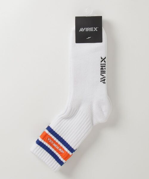 AVIREX（アヴィレックス）の「《直営店限定》LINE NEYYORK SOCKS / ライン ニューヨーク ソックス / AVIREX / アヴィレックス（ソックス/靴下・メンズ・ブラック/ホワイト/グレー/ホワイト系2・FREE/F）」の22枚目の写真