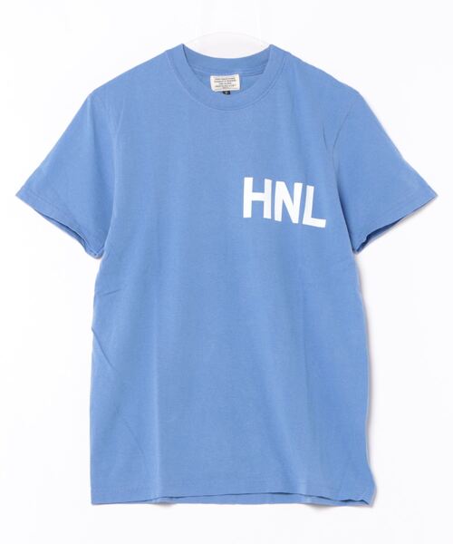 URBAN ISLAND SOCIETY(アーバンアイランドソサエティ)の「【URBAN ISLAND SOCIETY/アーバンアイランドソサエティ】HNL TEE/ワンポイント半袖Tシャツ(Tシャツ/カットソー・メンズ・ブラック系その他/ブルー系その他/イエロー系その他・SMALL/MEDIUM/LARGE/X-LARGE)」の6枚目の写真