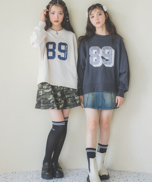 のん☆❤新品！！アルバローザ❤️ロゴ&ハイビ スウェットトレーナー❤️白 セール】ナンバリングスウェット（スウェット）｜repipi armario