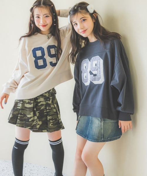 repipi armario（レピピ アルマリオ）の「ナンバリングスウェット（スウェット・キッズ・アイボリー/ブラック/サックスブルー/グレー/チャコールグレー/ブルー・SMALL/MEDIUM/LARGE）」の21枚目の写真